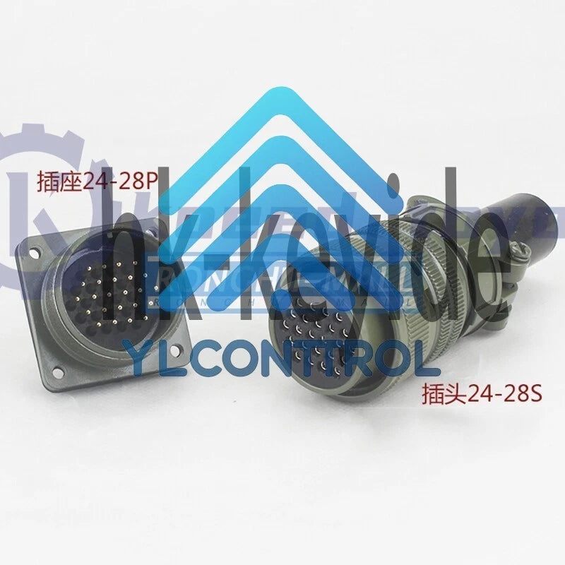 1PCS 24 core connector straight ation plug MS3106A-24-28 S/P