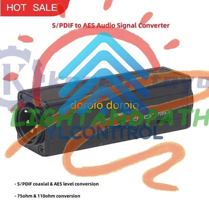 75ohm-110ohm Audio Signal Converter Coaxial SPDIF Input to AES Output f/ Speaker