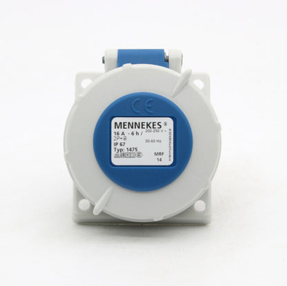 1PCS  MENNEKES TYP:1475 TYP1475 IP67 16A INDUSTRIAL PLUG FREE SHIP