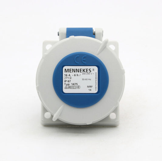 1PCS  MENNEKES TYP:1475 TYP1475 IP67 16A INDUSTRIAL PLUG FREE SHIP