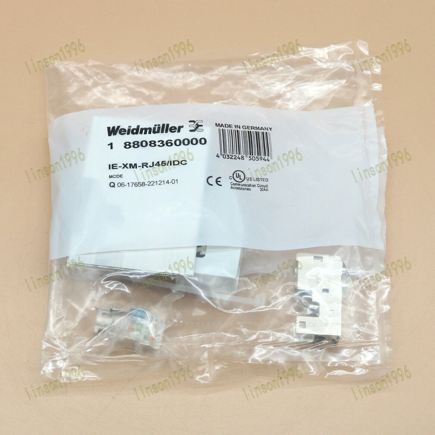 IE-XM-RJ45/IDC Connector For Weidmuller - WEIDMULLER