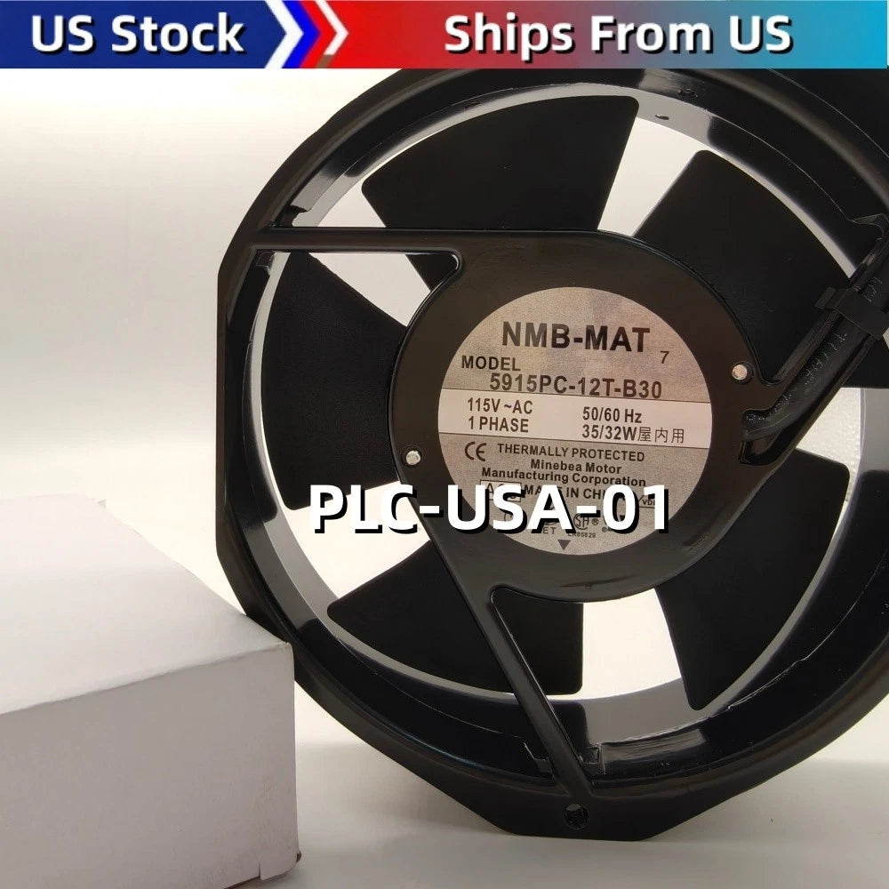 1PC NMB-MAT 5915PC-12T-B30 5915PC12TB30 115V AC 50/60HZ Fan Ships From US