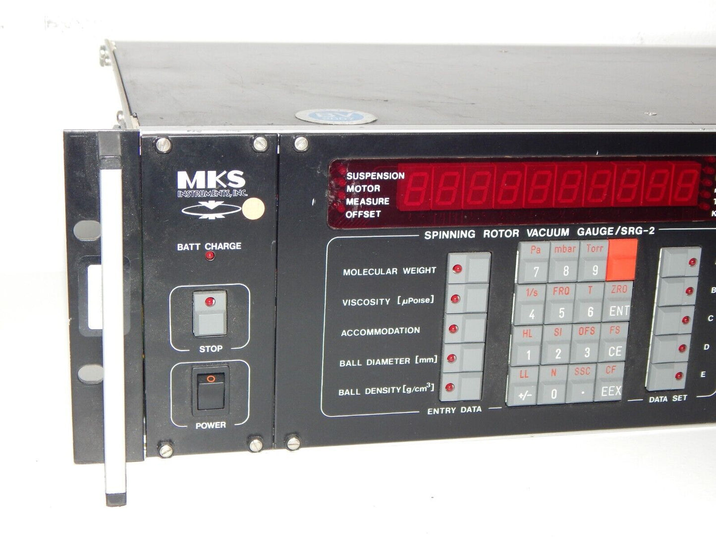 used MKS Instruments SRG-2 Spinning Rotor Vacuum Gauge Controller - MKS INSTRUMENTS