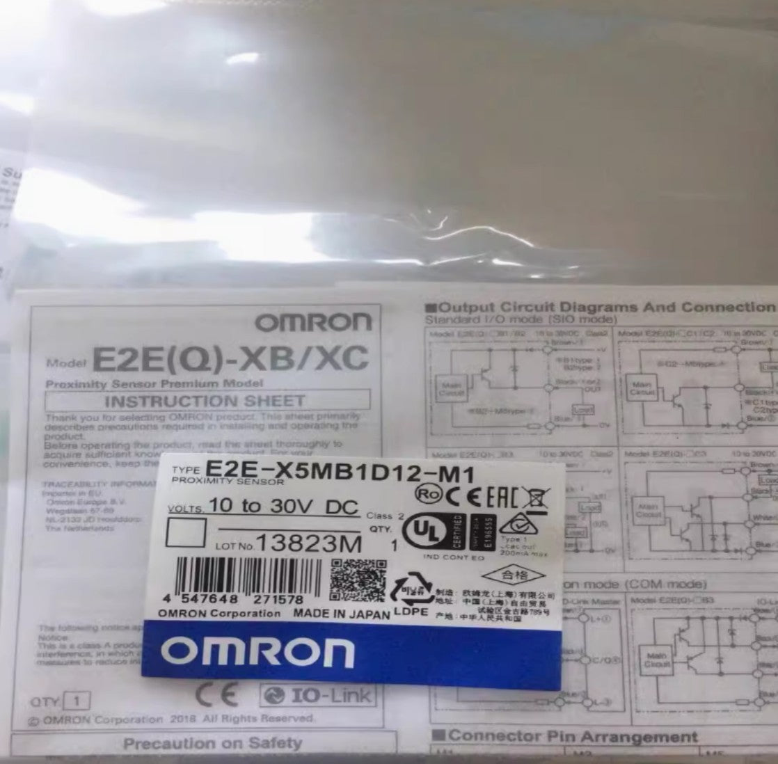 1PC Omron E2E-X5MB1D12-M1 E2EX5MB1D12M1 Proximity Sensor Free Ship