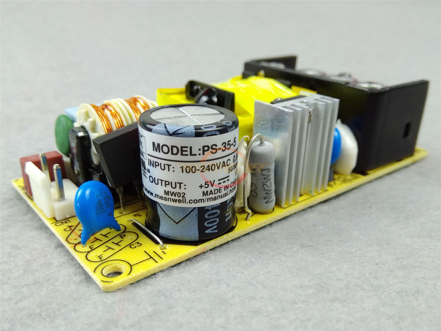 ONE MEANWELL PS-35-5 5V 6A 30W Bare Board PCB Power Supply - MEANWELL