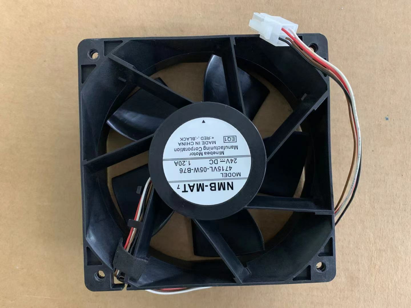 new NMB-MAT 4715VL-05W-B76 inverter cooling fan 24V 1.20A 12038 120mm 12cm 4-wire
