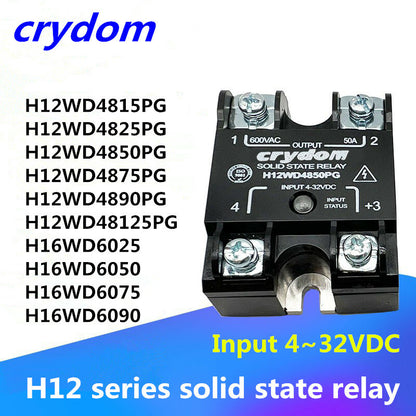 new Crydom Solid State Relay H12WD4890PG H16WD6090 15A~125A 4~32VDC/600VAC