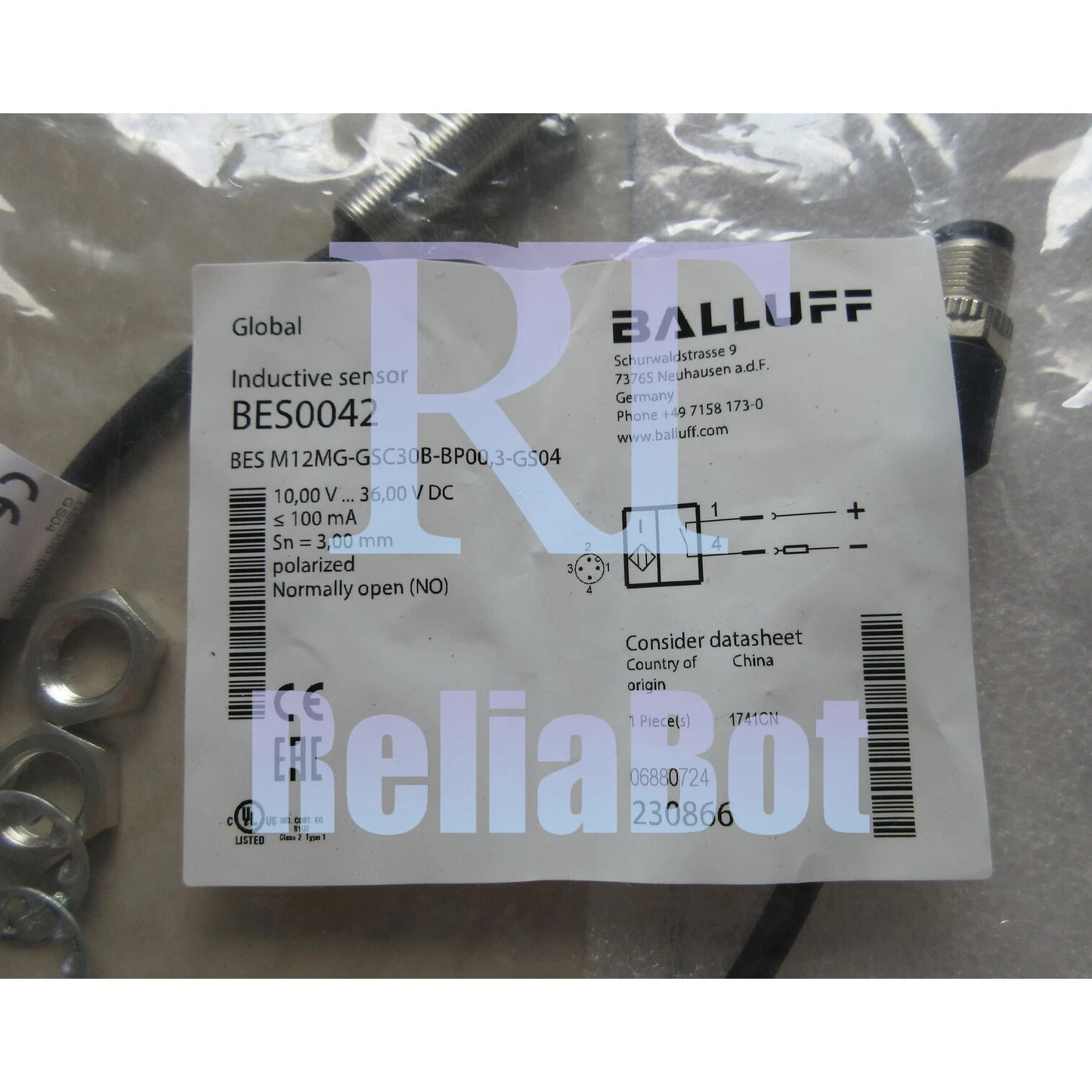 1PC BALLUFF BES M12MG-GSC30B-BP00,3-GS04 Proximity Sensor