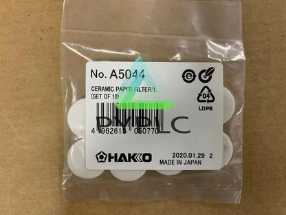 1set=10pcs For HAKKO Ceramic Paper Filter A5044 Replacement to A1033～