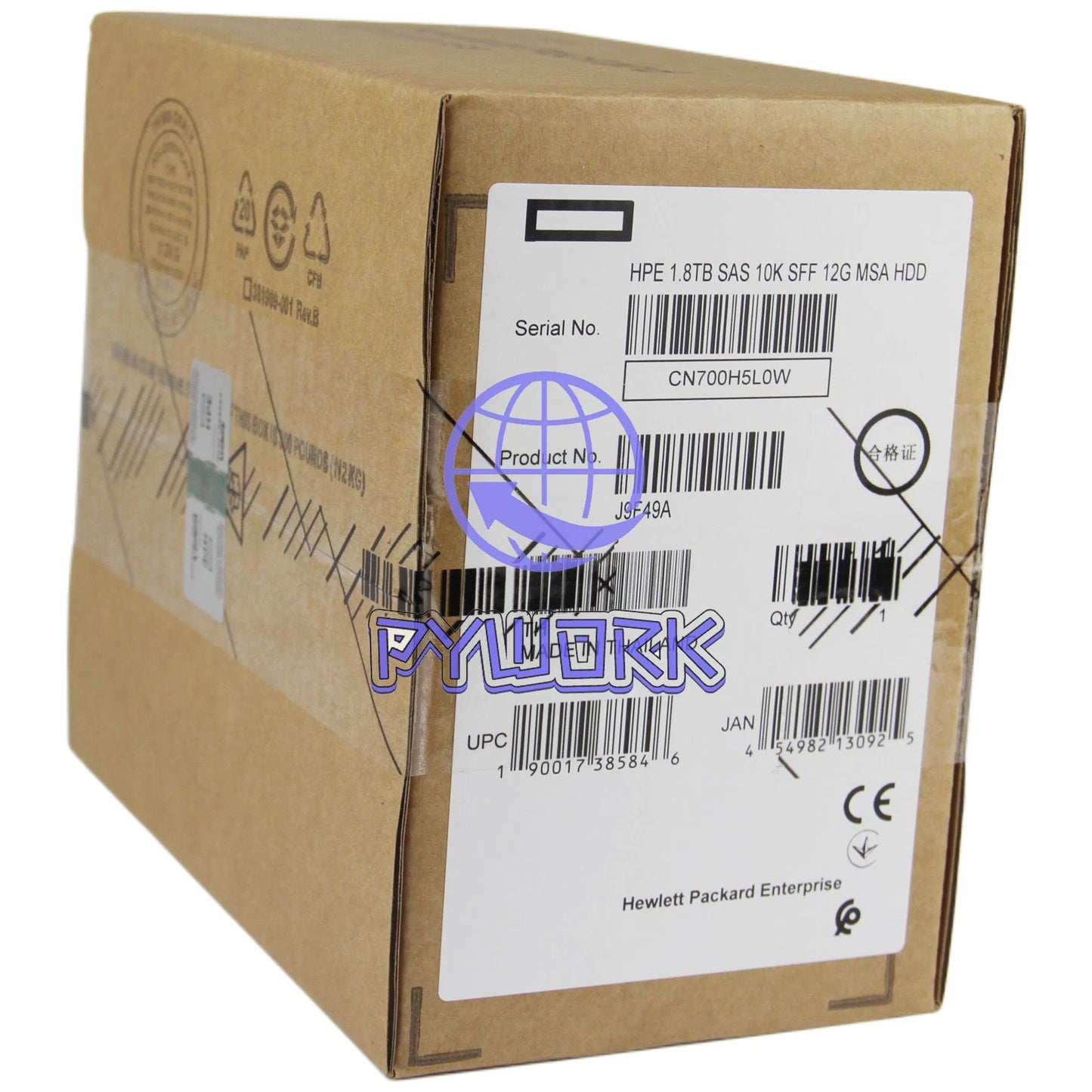 J9F49A 787649-001 HPE MSA 1.8TB 2.5" SAS 10K 12G SFF BC HDD Hard Drive