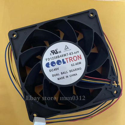 new COOLTRON FD1238B48W7-63-4JY DC48V 62.40W 12cm12038 cooling fan