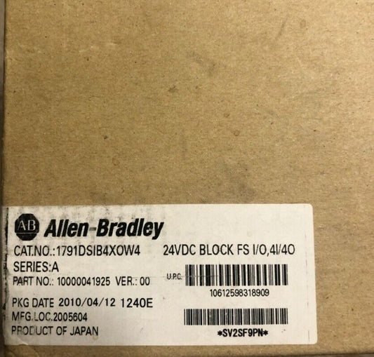 Allen Bradley DeviceNet Safety CompactBlock SHIP (1791DS-IB4XOW4) - ALLEN BRADLEY