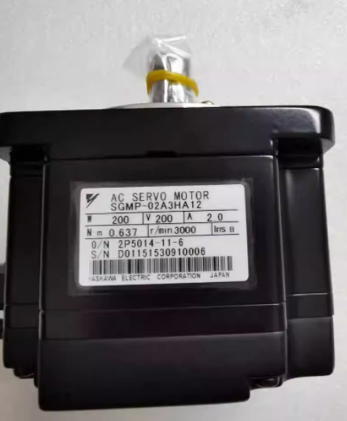YASKAWA SGMP-02A3HA12 AC Servo Motor - YASKAWA