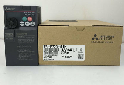 Mitsubishi FR-E720-0.1K 220V-0.1KW Inverter 1 year - MITSUBISHI