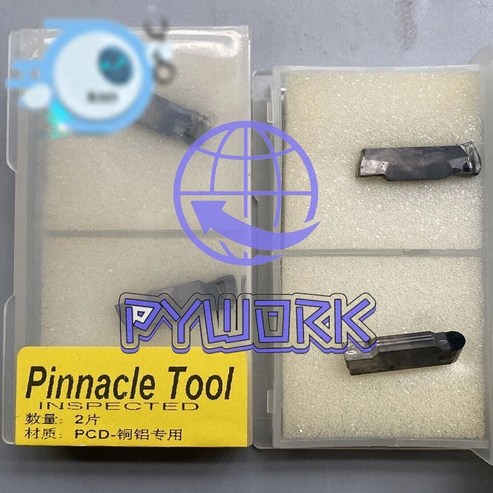 2pcs MRMN400 PCD polycrystalline diamond PCD Grooving inserts R2.0mm For MGEHR/L