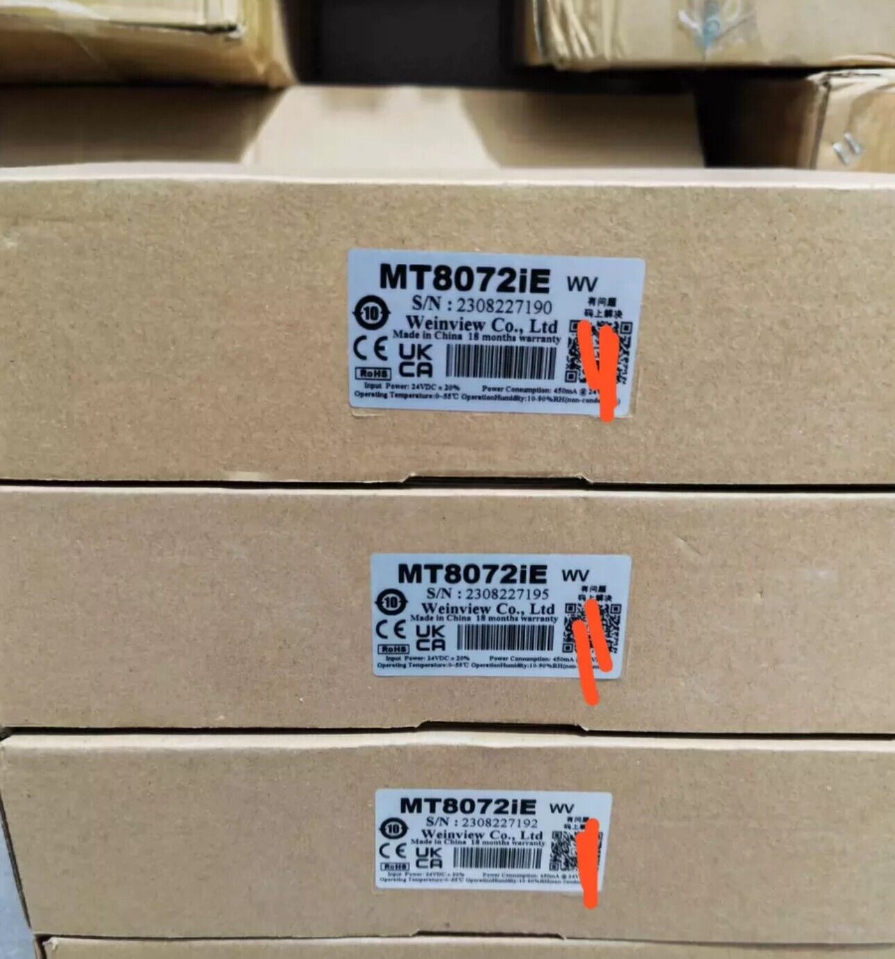 New One WEINVIEW MT8072iE HMI Touch Screen - WEINVIEW