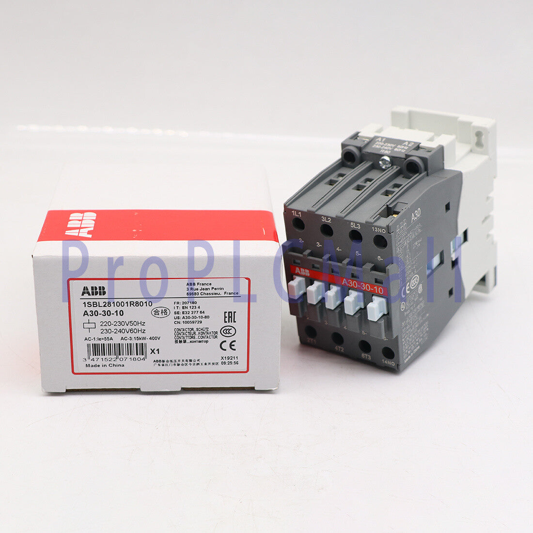 new ABB A30-30-10 AC220V AC Contactor IN BOX 1Pcs.