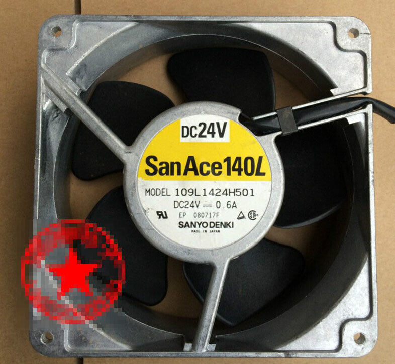 1pcs SANYO 109L1424H501 DC24V 0.6A 14cm 2-wire I cooling fan