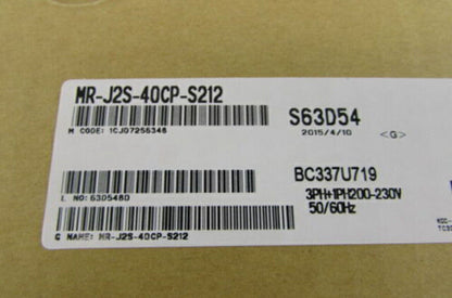 1PC MITSUBISHI MR-J2S-40CP-S212 SERVO DRIVER - MITSUBISHI
