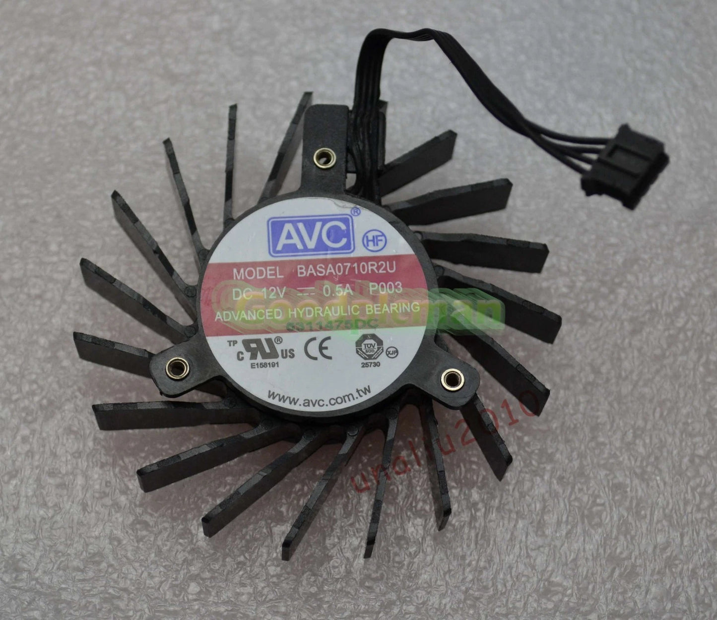 1PC BASA0710R2U For Nvidia Quadro 4000 Video Card Fan 65mm 4 Pin