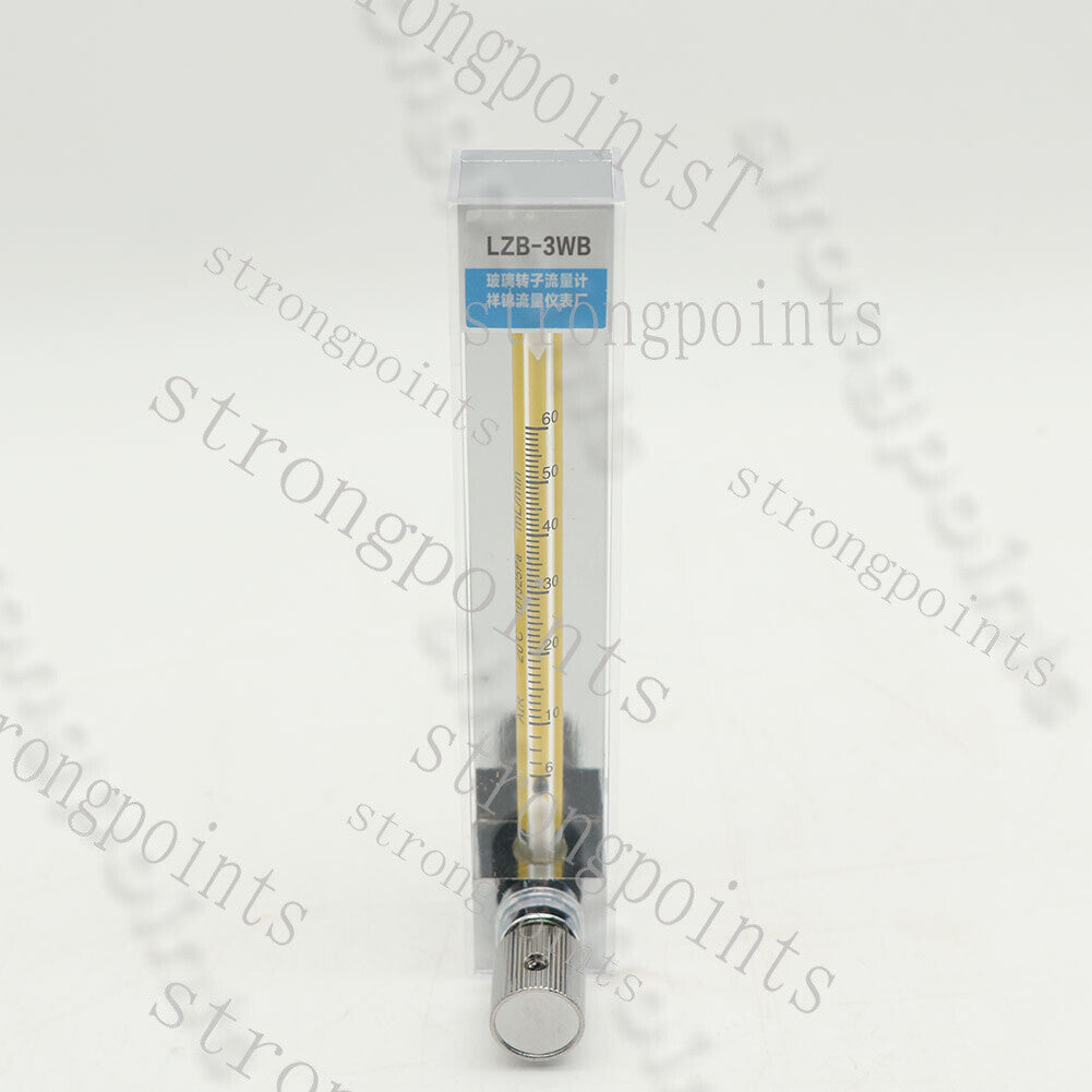 LZB -3WB, glass rotameter flow meter with control valve for water/air/gas/liquid
