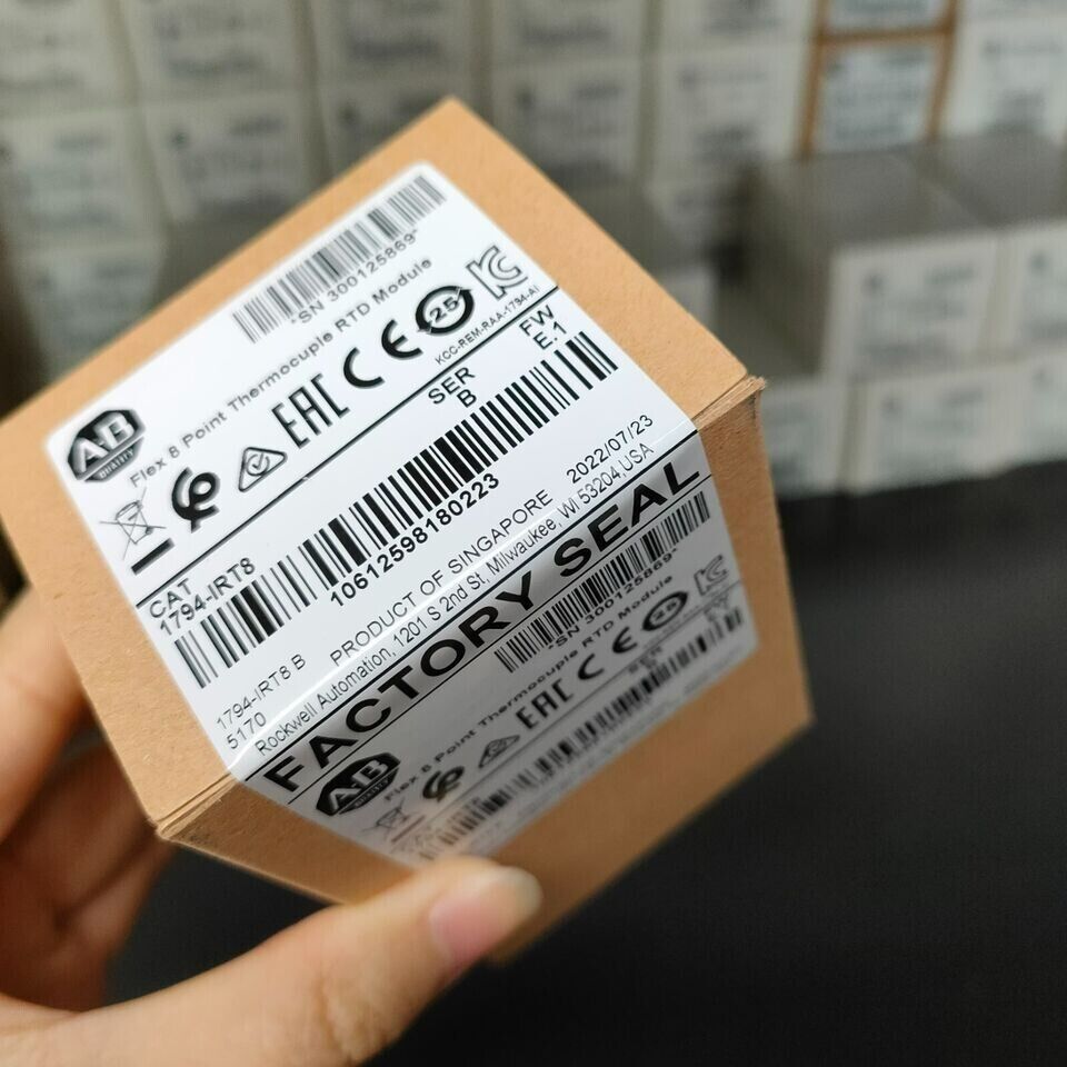 New Factory Sealed AB 1794-IRT8 SER B Flex 8 Point Thermocouple RTD Module PLC - FACTORY SEALED