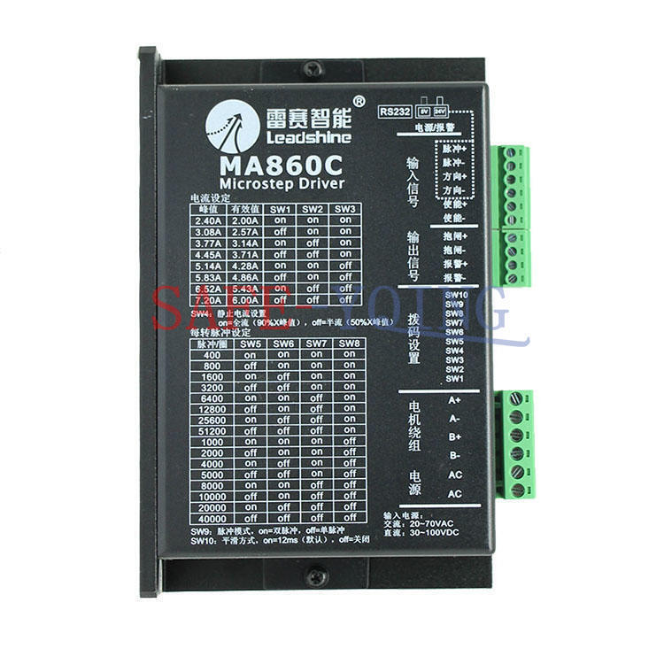new 1PCS Leadshine 86 Two-phase Stepper Motor Driver MA860C V3.0 20-70VAC - LEADSHINE