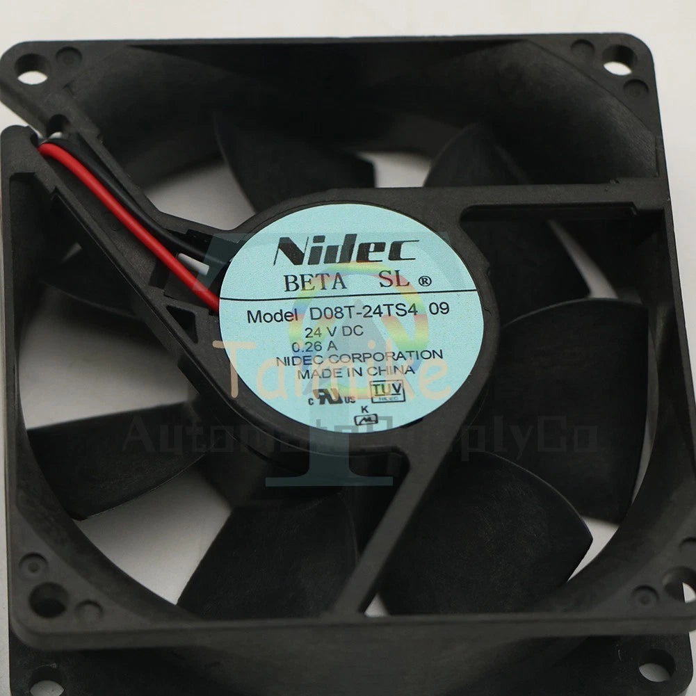 1PC 24V 0.26A 80X80X25MM 2wire D08T-24TS4 09 Double ball cooling fan