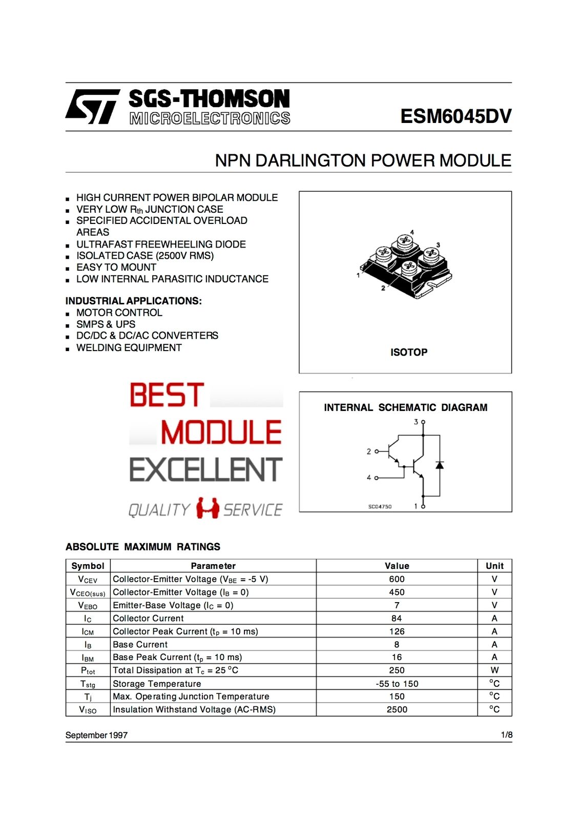 New 1PCS ST ESM6045DV: Quality Assured Power Supply Module - ST