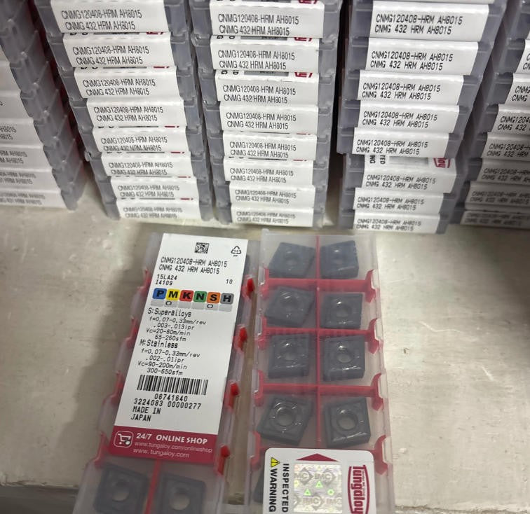 Tungaloy CNMG120408-HRM AH8015 CNMG432-HRM turning blade Carbide insert 10Pcs