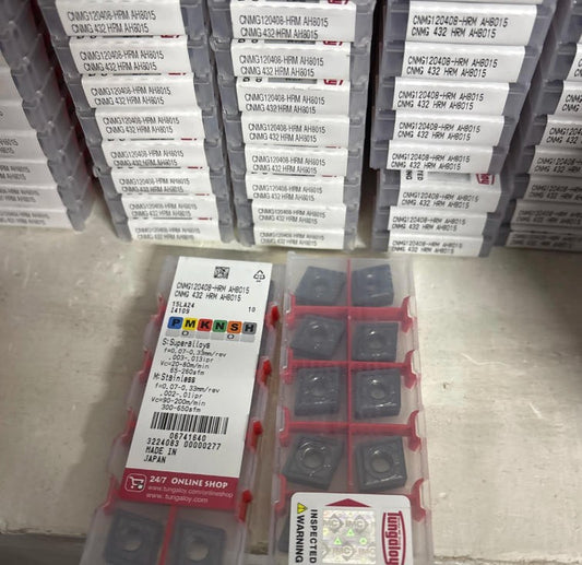Tungaloy CNMG120408-HRM AH8015 CNMG432-HRM turning blade Carbide insert 10Pcs