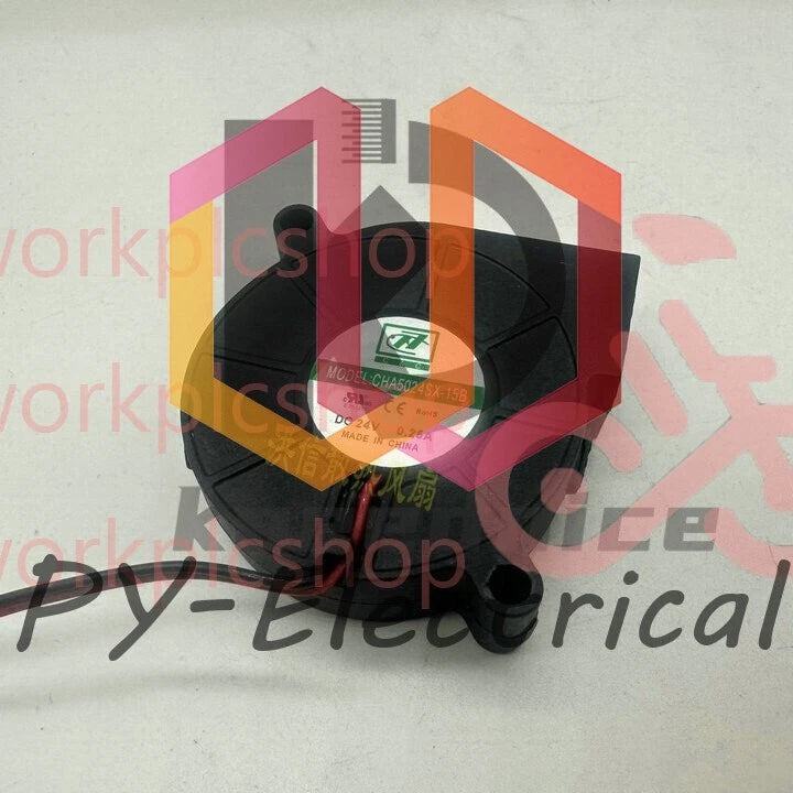 1 PCS C&C Fan CHA5024SX-15B DC24V 0.25A 5cm 2 Wire turbine blower cooling fan
