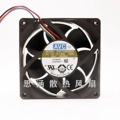 AVC DATC0825B2G-P008 12V 1.60A 8025 8cm High airflow cooling fan