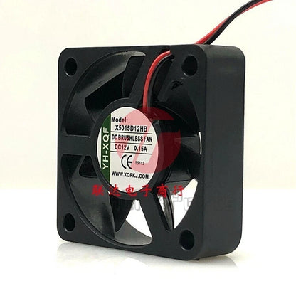 YH-XQF X5015D12HB 12V 0.1A 0.15A5CM small electrical cabinet cooling fan