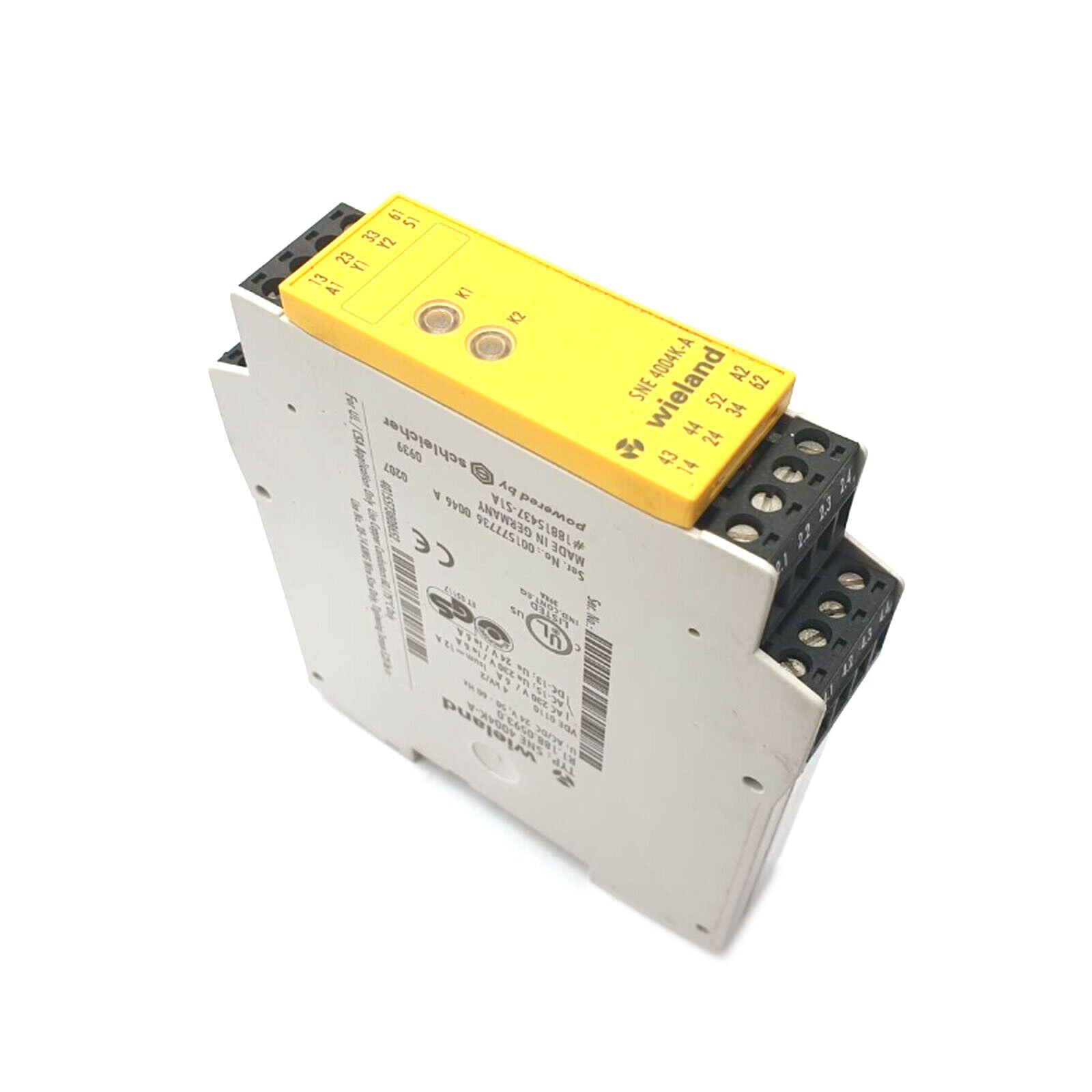 WIELAND SNE4004K-A SAFETY RELAY 24VAC-DC - WIELAND