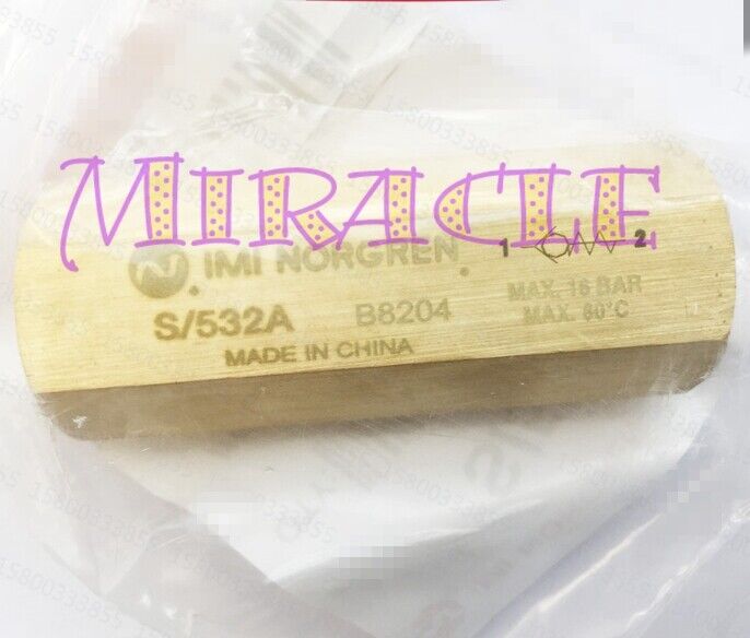 NORGREN 1-PC Check Valve S/532A 16Bar - NORGREN