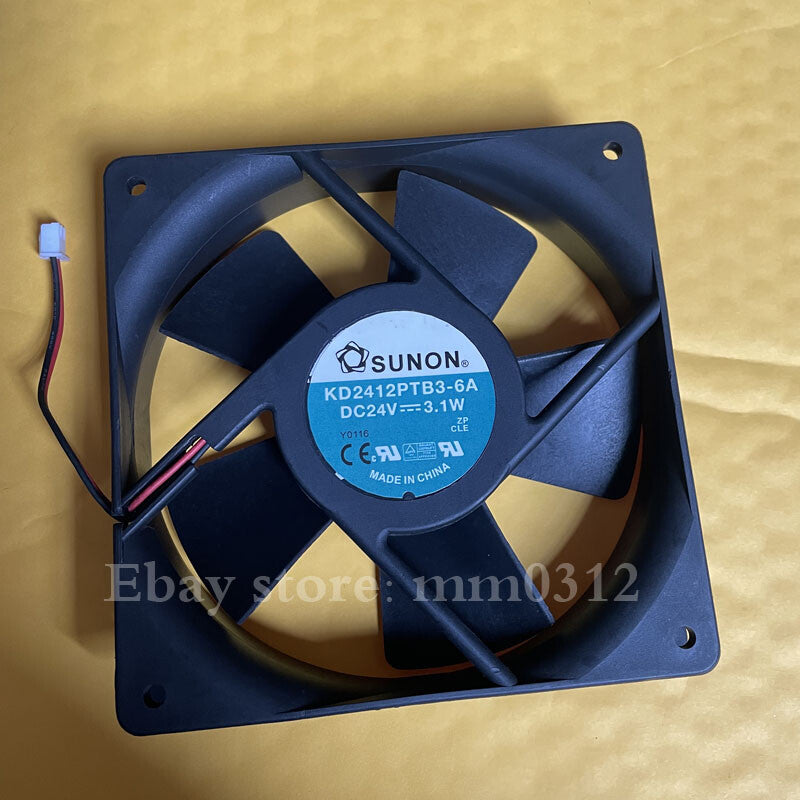 1pcs SUNON KD2412PTB3-6A 12025 24V 3.1W 2-Wire Dual Ball Fan