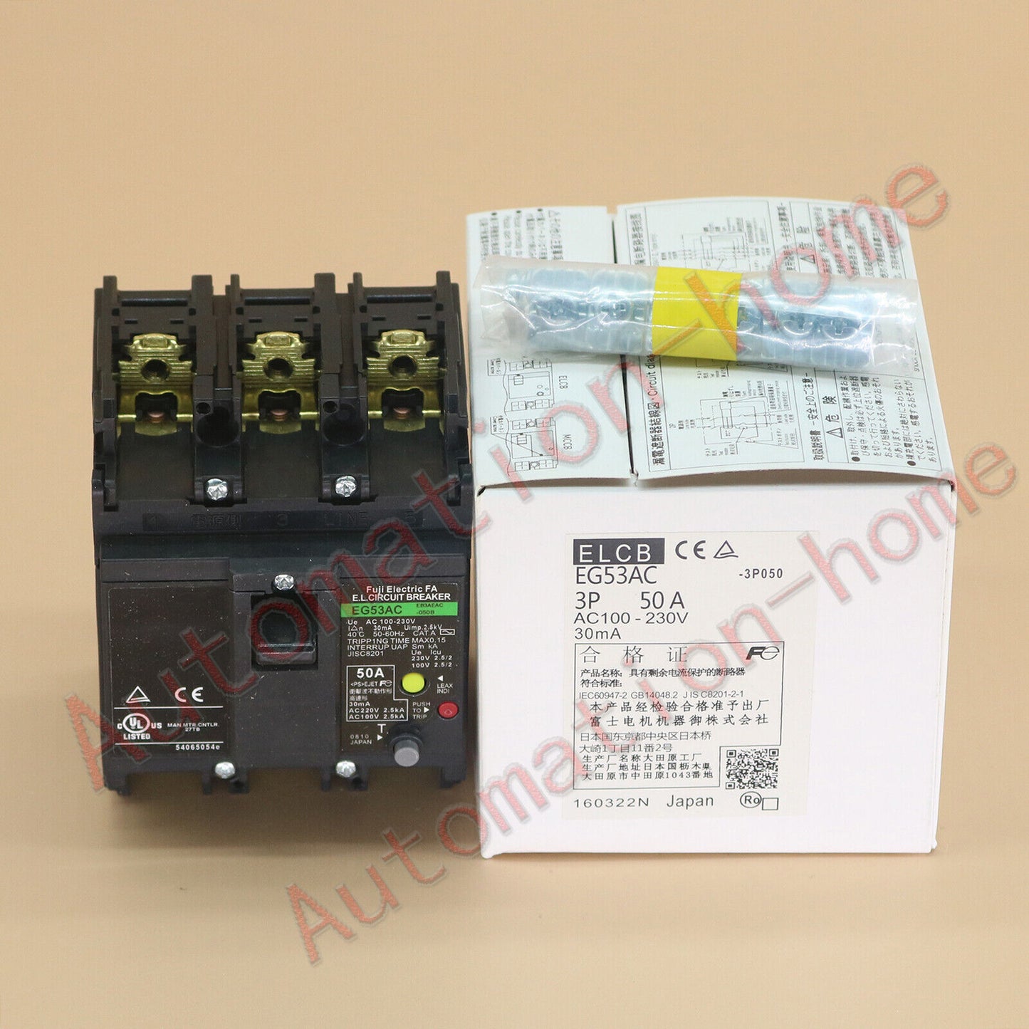 1pc FUJI EG53AC 3P 50A Circuit Breaker In Box Free Shipping#QW