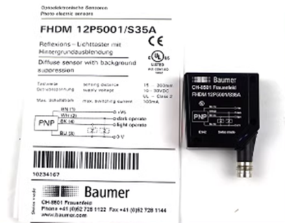 new BAUMER FHDM 12P5001/S35A Photoelectric Switch - BAUMER