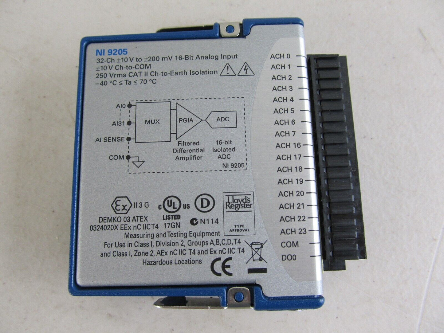 NI 9205 cDAQ - Analog Input Module by National Instruments - NATIONAL INSTRUMENTS