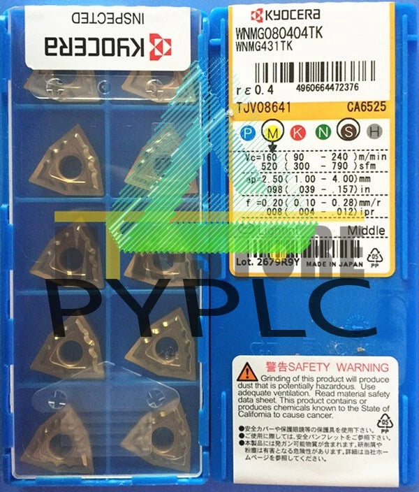 10pcs/box Kyocera CNC Blade WNMG080404TK CA6525