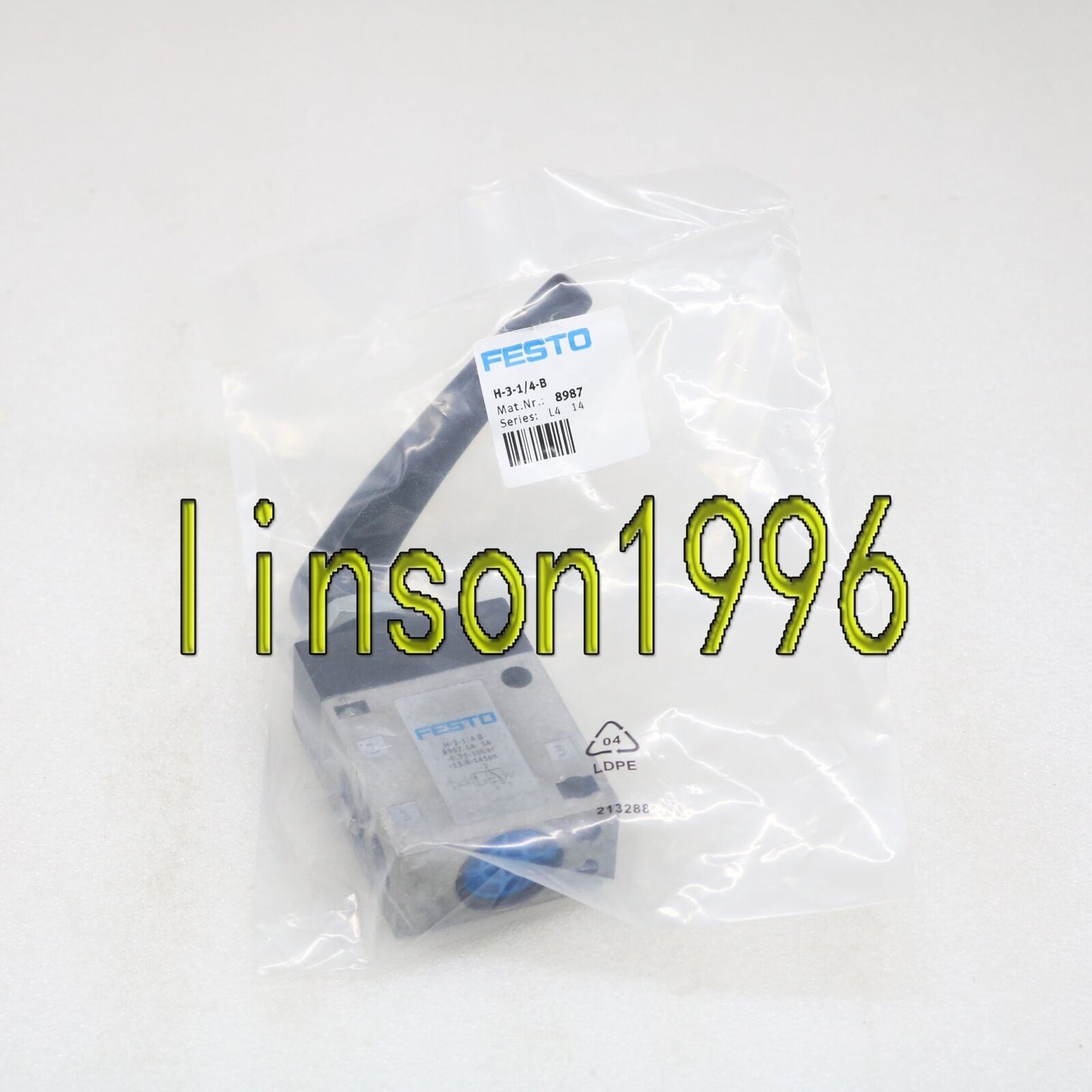 FESTO 8987 Handle Valve, 1 Piece - FESTO