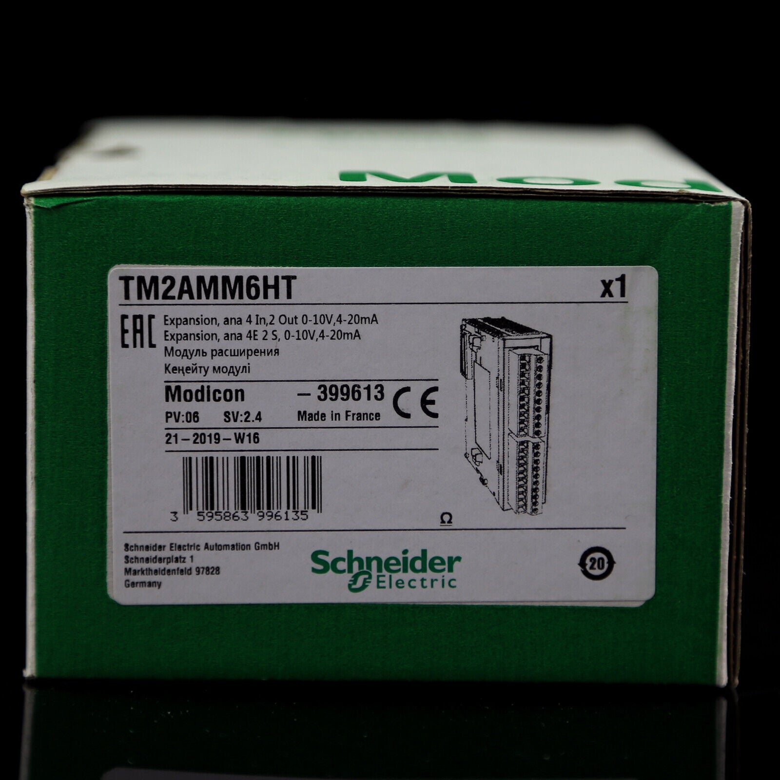 Schneider PLC TWIDO Analog Mixed Module TM2AMM6HT 24VDC 20mA - SCHNEIDER PLC
