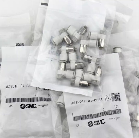 SMC AS4211F-04-12SASPEED CONTROL VALVE ELBOW FITTING KNOB PACK PACK OF 10