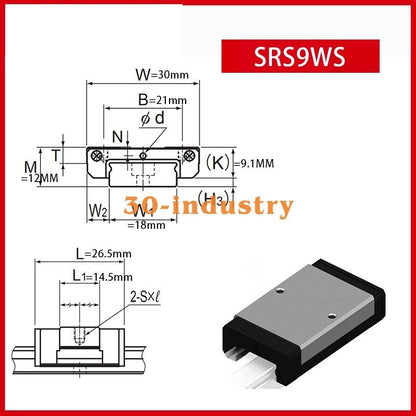1Pcs New SRS9WS Linear Guide Slider for Smooth Motion - KOEED