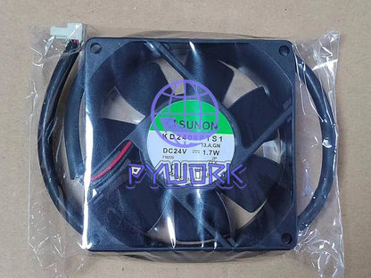 SUNON 8025 KD2408PTS1 DC24V 1.7W 2-pin industrial control inverter server fan~