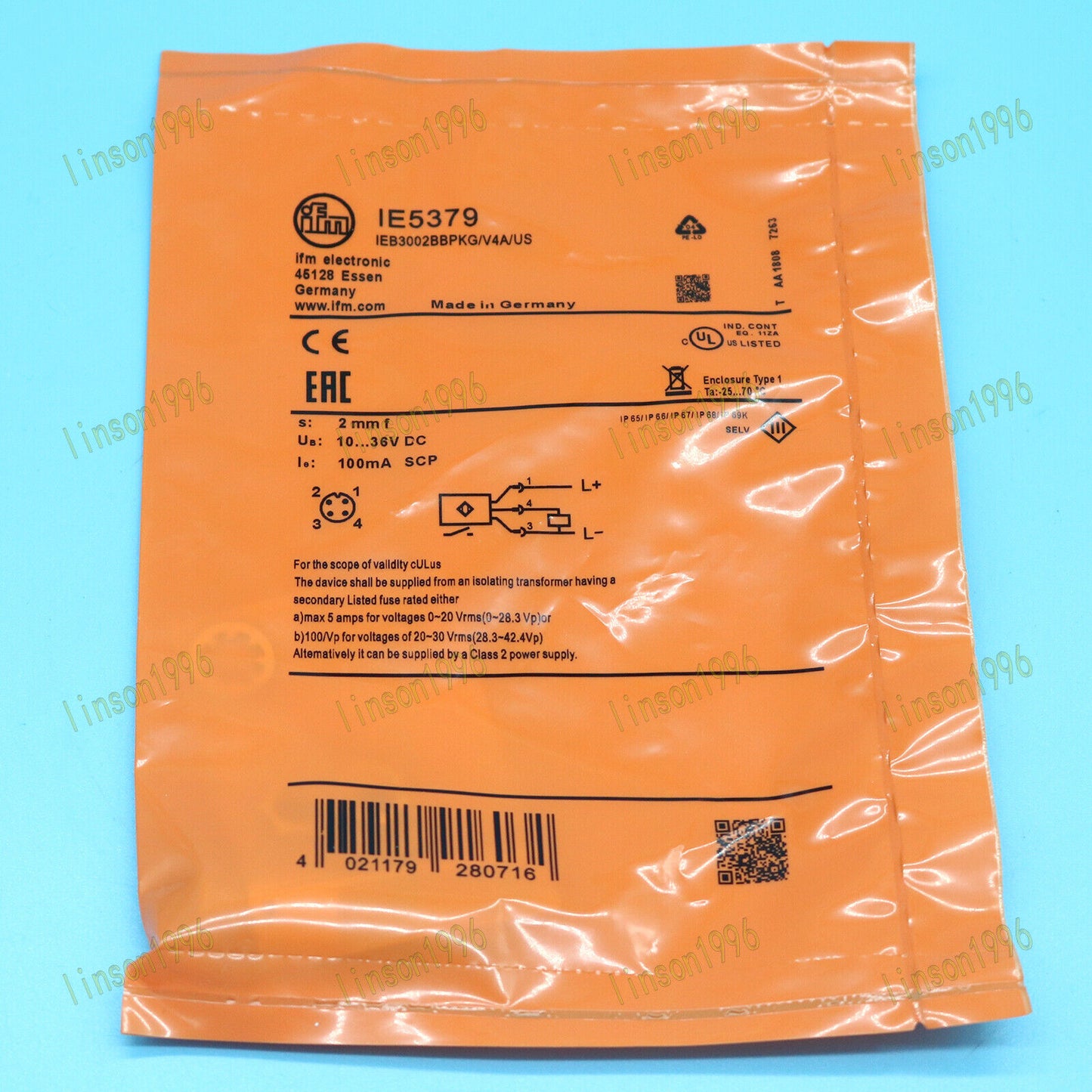 New 1PCS IFM IE5379 Proximity Switch Spot Stock - IFM
