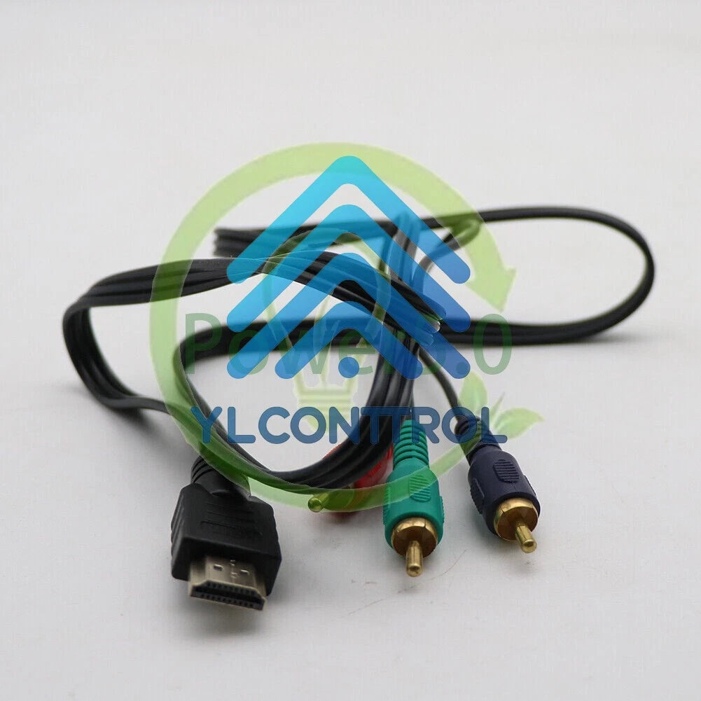 AV Connection Cable Adapter For HDTV DVD HDMI Male to 3 RCA Video Audio 1PCS