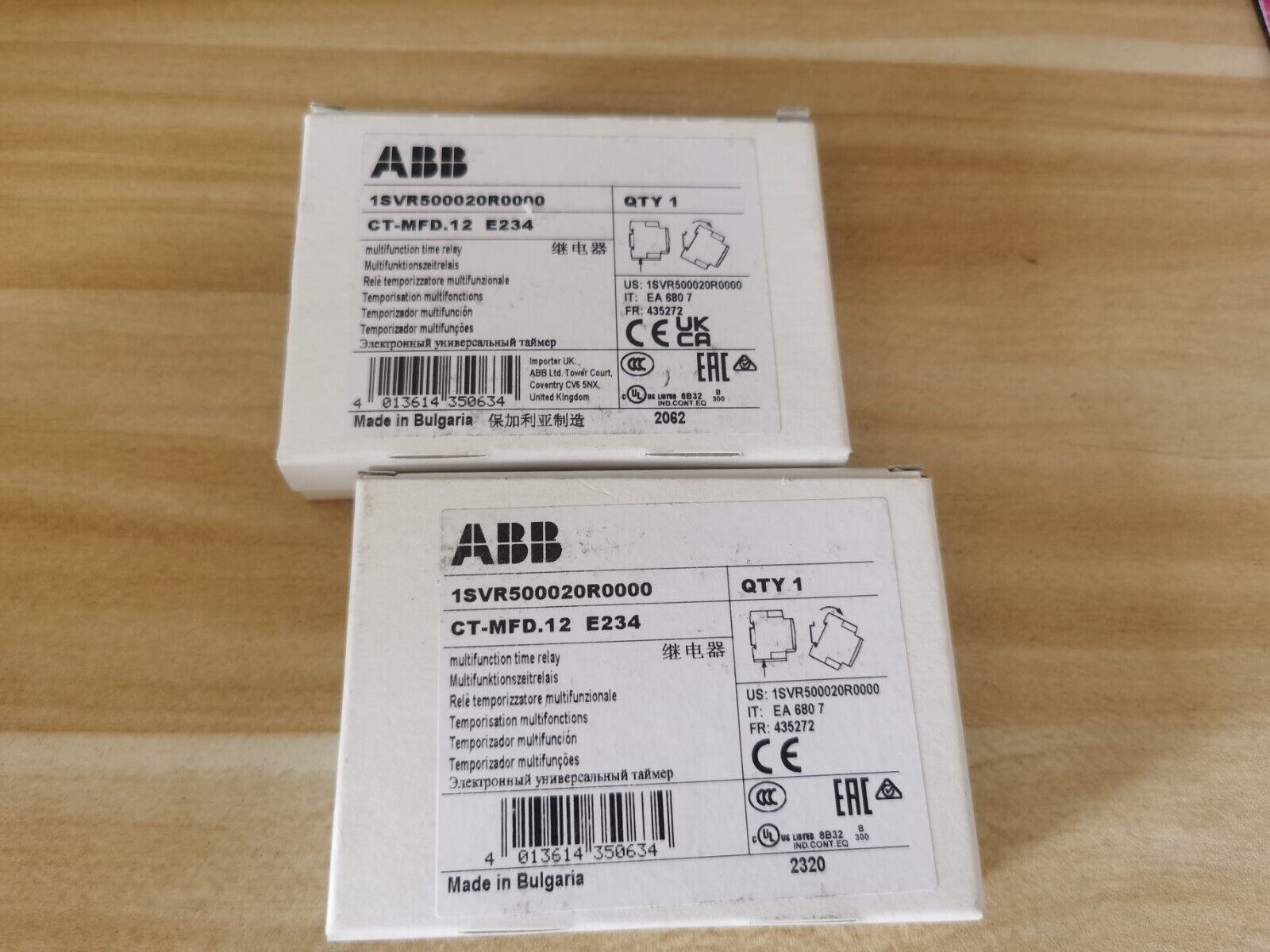 new 1PCS ABB CT-MFD.12 E234 1SVR500020R0000 Time Relay 0.05s-100h In Box - ABB
