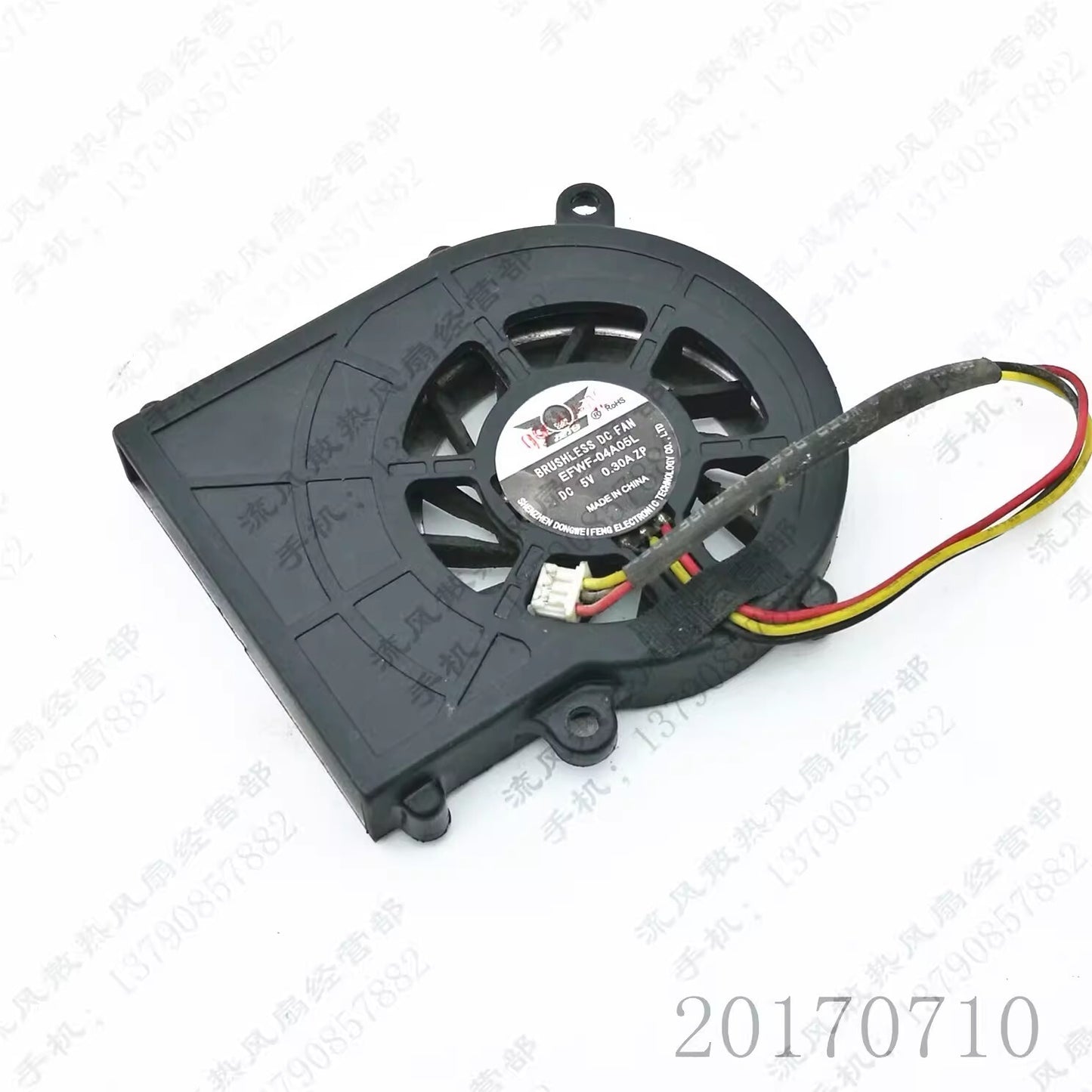 1PCS EFWF-04A05L DC5V 0.3A 3-Pin CPU Silent Cooling Fan